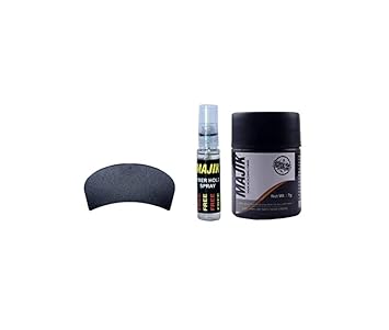 Baal Hair Building Human Hair Fibers for Hair Loss For Women And Men, Black (with Free 10 ML Fiber Hold Spray And Optimizer Comb)