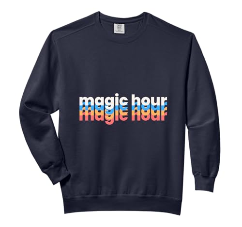 Magic Hour Photography Lover Colorful Vintage Comfort Colors Adult Sweatshirt