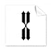 Roman Numerals Ten in Black Silhouette Cleaning Cloth Phone Screen Glasses Cleaner 5pcs