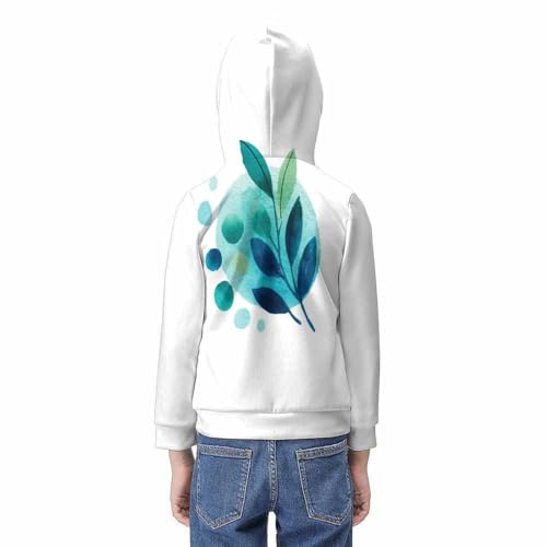 Pull imprimé 3D style eaucolor avec poche kangourou confortable