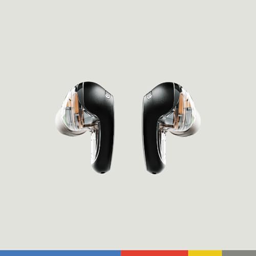 Skullcandy Rail ANC Wireless Earbuds, Bluetooth Headphones, Active Noise Cancelling, Up to 38 Hours Battery, Microphone for iPhone Android, Customizable via Skull-iQ App - True Black - Image 4