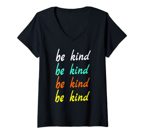 Mujer Camiseta Be Kind Camiseta Cuello V