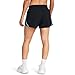 Under Armour Womens Fly by Shorts, (005) Black/Sky Blue/Reflective, Medium