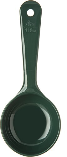 Image of Carlisle FoodService Products 492808 Measure Miser Solid Measuring Spoon with Short Handle, 4 Ounces, Green