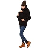 Multifunktionen: Sie können als normaler Hoodie oder als Umstandsjacke verwendet werden, wenn Sie den Reißverschluss mit ausreichend Platz öffnen.