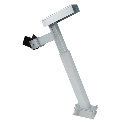 ALMULOO Universal Adjustable Trailer Winch Stand Heavy-Duty Steel & Rubber Construction Galvanized Silver Black Finish by ALMULOO - Image 4