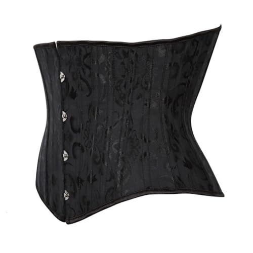 Corpete Corset Corselet Cinta Modeladora Underbust Aço Linha Premium Preto M539