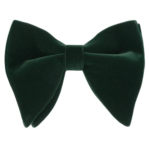 Image of Alizeal Velvet Pre-tied Adjustable Bow Tie for Men Oversize Formal Solid Tuxedo Bowtie