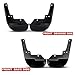 Ewfwerg Splash Guard 4X Front & Rear Flaps Heavy-Duty Black for Honda for Civic 1996-2000 L4 1.6L-Engine 08P09-SO4-100 08P09SO4100