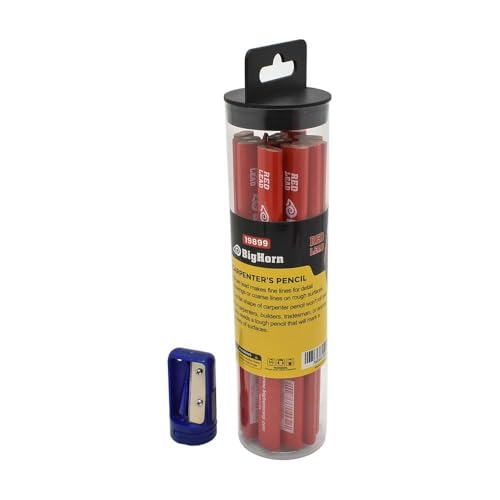 Lápiz Carpintero BIG HORN con Mina Roja x12 miniatura 6