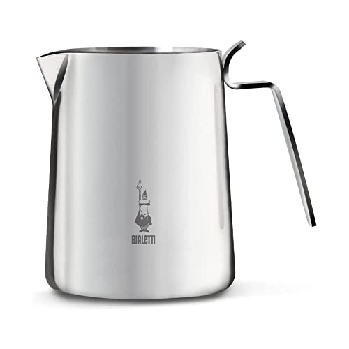 Bialetti Nuovo Milk Pitcher Elegance Bollilatte, Acciaio Inox, Argento