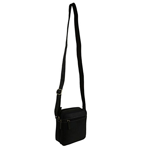 Sac à bandoulière Visconti Merlin en cuir huilé de première qualité marron héritage authentique