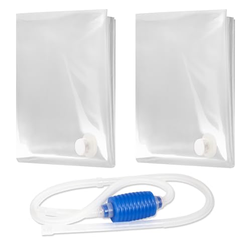 Emergency Drinking Water Storage 45 Gallon 2 Pack Food-Grade Bathtub Bladder BPA-Free Ideal for Emergency Water Bank Camping RV Traveling Hurricane Storm & Disaster Preparedness Supplies