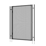 4×2.5FT Pool Safety Gate for Inground Pools, Heavy Duty Self-Closing Mesh Fence Gate with Stainless Steel Lock, Easy DIY Installation, No Tools Needed for Backyard Swimming Pool