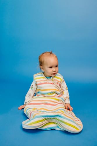 Image of Copper Pearl Baby Sleep Sack, CoComelon Stripe - Wearable Blanket for 6-12 Months, Sleeveless Sleep Sack for Baby Boy or Girl