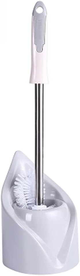 Toilet Cleaner Brush Toilet Brush Holder, Toilet Brushes with No-Slip Handle and Flexible Bristles, Toilet Brush and Holder Set for Bathroom Toilet Brush for Bathroom(A)
