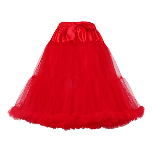 Jupe en tulle pour femme de qualite | Coupe courte classique retro taille haute epuree