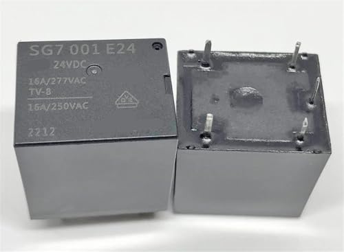 Relé 24VDC SG7 001 E24 conmutador de 5 pines 16A para placas electrónicas y automatismos