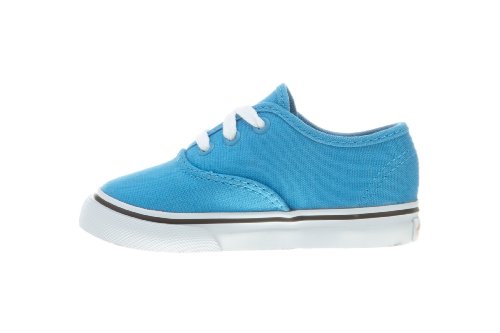 Image of Vans Girl's Fashion Sports Canvas Trainer, Malibu Blue Black, 7.5 us