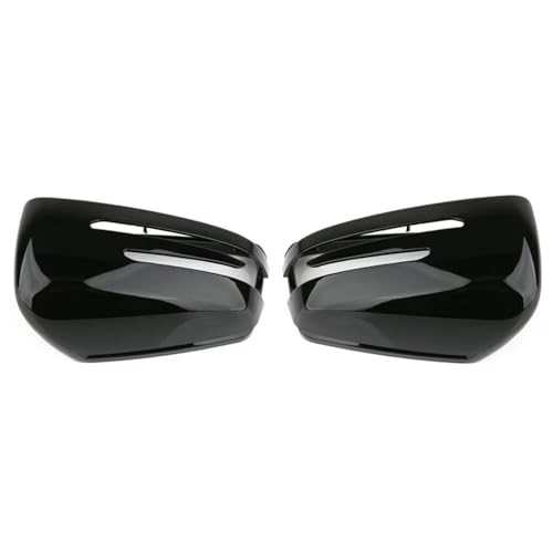 車のバックミラーハウジング Compatible With For CLA Class C117 X156 2014-2018 For GLK X204 2009-2015 車用バックミラー ウィングミラーハウジング ケースカバーに対応(Black B)