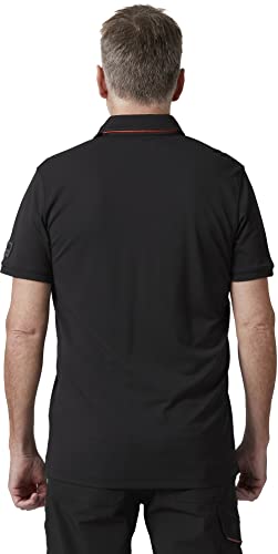 Camisetas polo Manchester para hombre de Helly Hansen, manga corta | 100 % algodón duradero con cuello acanalado, costuras laterales, plastrón frontal abotonado y cuello de tres botones miniatura 4