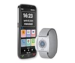 Beghelli - Kit Salvalavita Smartphone SLV55 + Bracciale Band Plus Telefono Anziani, 4G, SOS, Chiamata Rapida, Telesoccorso Indossabile, GPS, Sensore Caduta, Ampio Display 5.5 Pollici, Nero