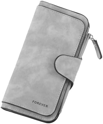 Nivofu Wallet for Women, Soft Matte PU Leather Purse with Zipper ...
