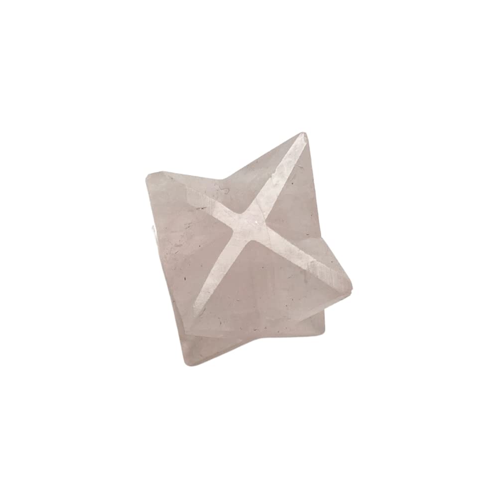 VIE Small Merkaba Star, 2cm, Rose Quartz
