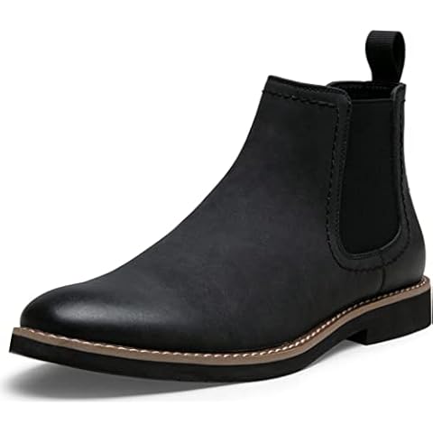 Vostey Botas Chelsea Hombres Negro 8043-nobuck Cover