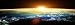 Artrend Wall Posters Earth Space Sunrise Science Landscape Panoramic picture for Christmas Decoration Gift 16x48" Unframed Shipped Rolled