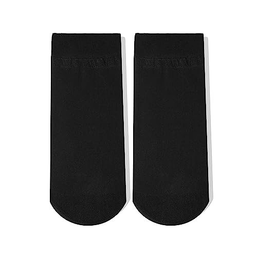 Nylon Sheer Socks For Unisex,Thin Transparent High Ankle Summer Dress Stockings 12 Pairs3