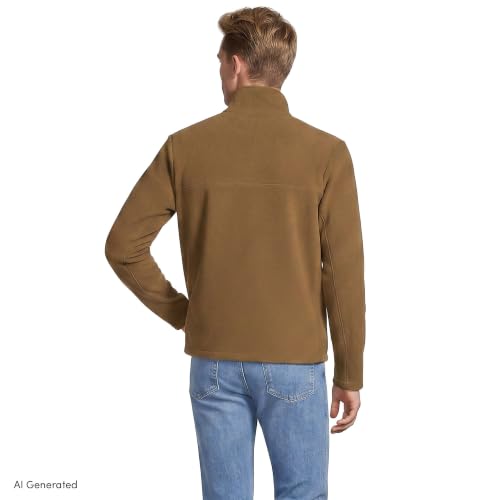 Image of Lands' End Men's Anyweather Fleece Quarter Zip Pullover