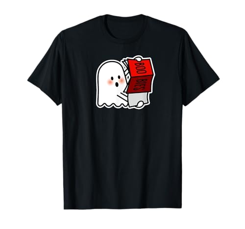 Boo Bies Lustige Boobies Geist Halloween Wortspiel Erotik Mittelfalte T-Shirt