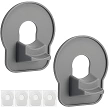 Adnee 2 Pcs Swimming Pool Pipe Holders,ABS Pool Hose Holder with Tape,Pool Hose Support Bracket to Prevent Pipes Sagging Accessory