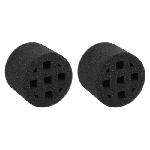 QUARKZMAN 2Pcs Outil D'absorption Sonore De Conduit En Ligne, Mousse (100mm/4") - Accessoires De Conduit D'insonorisation Élastique Réducteurs De Bruit, Mousse Insonorisante, Noir