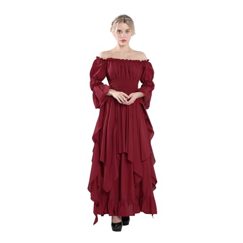 Robe gothique longue pour festival médiéval et bal de la Renaissance