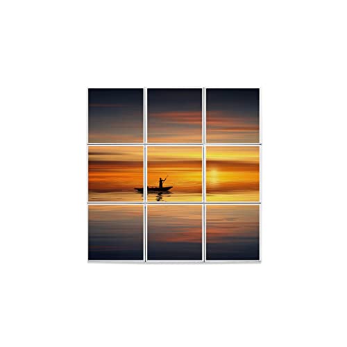 Carreaux céramique décoratif pour remplacer un mur blanc par un paysage marin