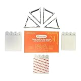 Picture Hanging Kit by Korner Klips, Corner Hanger, Picture Hanging Strips, Home & Office Organization For Hanging Mirror, Decorations For Home Improvement, 2 Sets[4 Clips], Capacity Upto 4lbs - LARGE