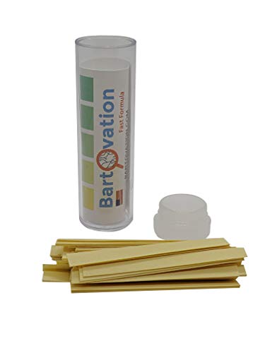 Bartovation Restaurant Quaternary Ammonium (QAC, Multi Quat) Sanitizer Test Paper, 0-500 ppm [Vial of 100 Paper Strips]