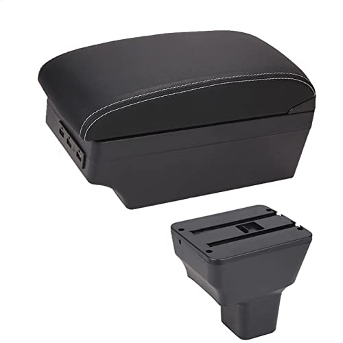 YHSM Reposabrazos De Coche para N-issan For Kicks 2016 2017 2018 2019 2020 2021, Reposabrazos De Mano, Consola Central, Almacenamiento, 7USB, Accesorio De Piezas De Reacondicionamiento Reposabrazos Cover