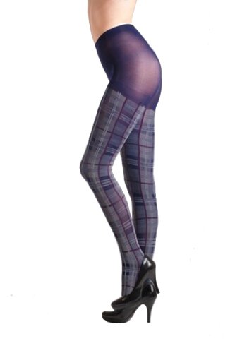 Fashion MIC Sheer Glittery and Plaid Fashion Tights