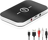 Bluetooth Transmitter Receiver, 2-in-1 Wireless Bluetooth Audio Adapter, 3.5mm AUX RCA Adapter, RCA