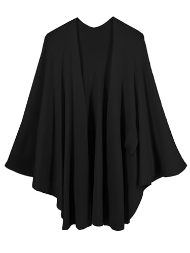 Beautiful Nomad Women's Elegant Poncho Sweater Wrap Cross Front Soft Warm Shawl Wraps for Fall Winter3