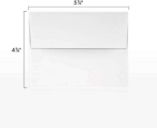 Vista 6 de LUXPaper Sobres de invitación con forro de aluminio A9 Despegar y prensar 5 3/4 pulgadas x 8 3/4 pulgadas Blanco con forro LUX dorado 60