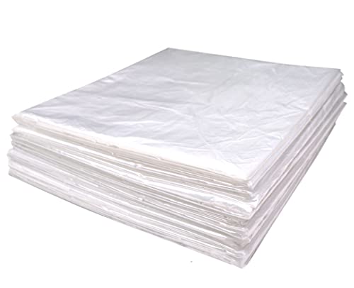 Disposable Sauna Blanket Liners, 50PCS Plastic Sauna Bags for Body Wrap Used Inside a Far Infrared Sauna Blanket, 43x83 PVC Plastic Sheeting for Beauty Salon Use in Saunas,Bathtub Bag(Upper Opening)