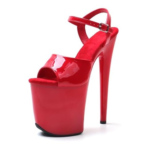 WUXIN H&P Women's 8 in Platform Sandal Heels Ankle-Strap Sexy,8 Cover