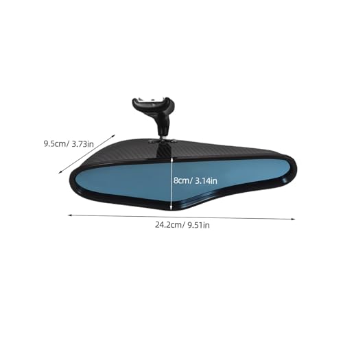 Espejo retrovisor interior amplio de fibra de carbono para coche con visión nocturna 2