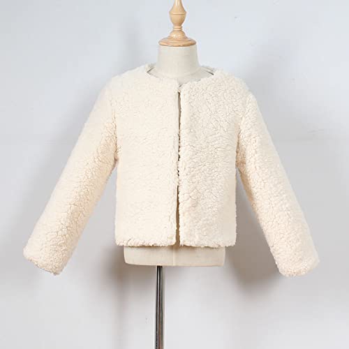 Little Girls Boys Sherp𝐚 Fleece Jacket Button down Fuzzy Coat Fall Winter Thicken Warm Comfy Soft Outwear Little Coat4