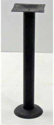 Oak Street Table Base 3" dia. steel 40-3/4" bar height black - BDB-BAR