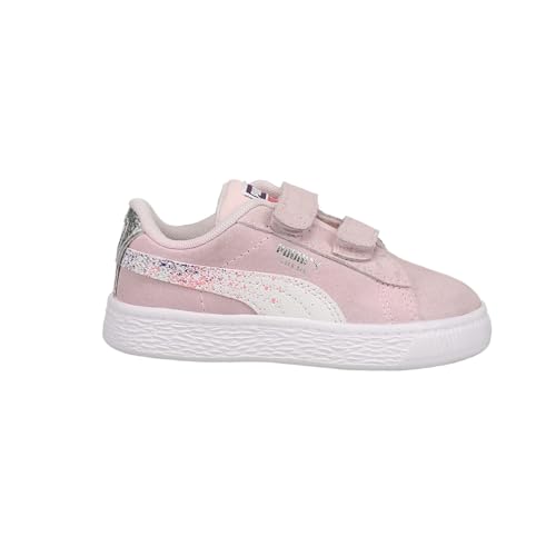 PUMA Kids Girls Suede Classic Starry Night Glitter Slip On Sneakers Shoes Casual - Pink